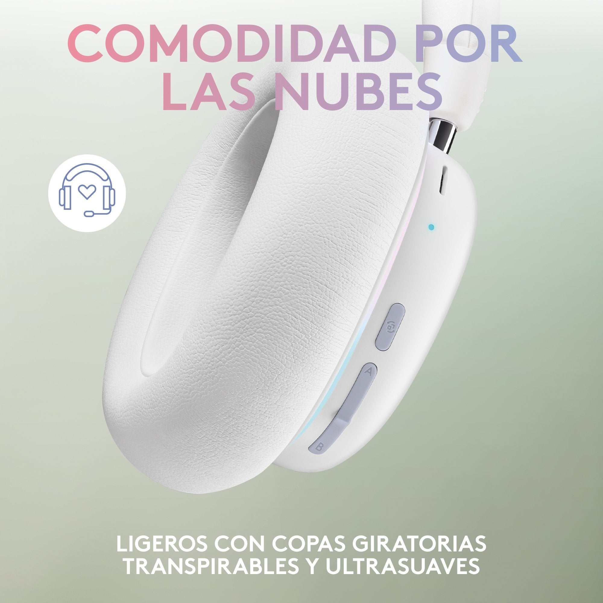 Logitech G G735 Auriculares Inalámbrico Y Alámbrico Diadema Juego Bluetooth Blanco