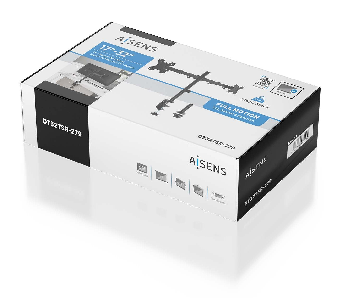 EAN 8435739901410 - AISENS DT32TSR-279 soporte para monitor 81,3 cm (32") Escritorio imagen 6