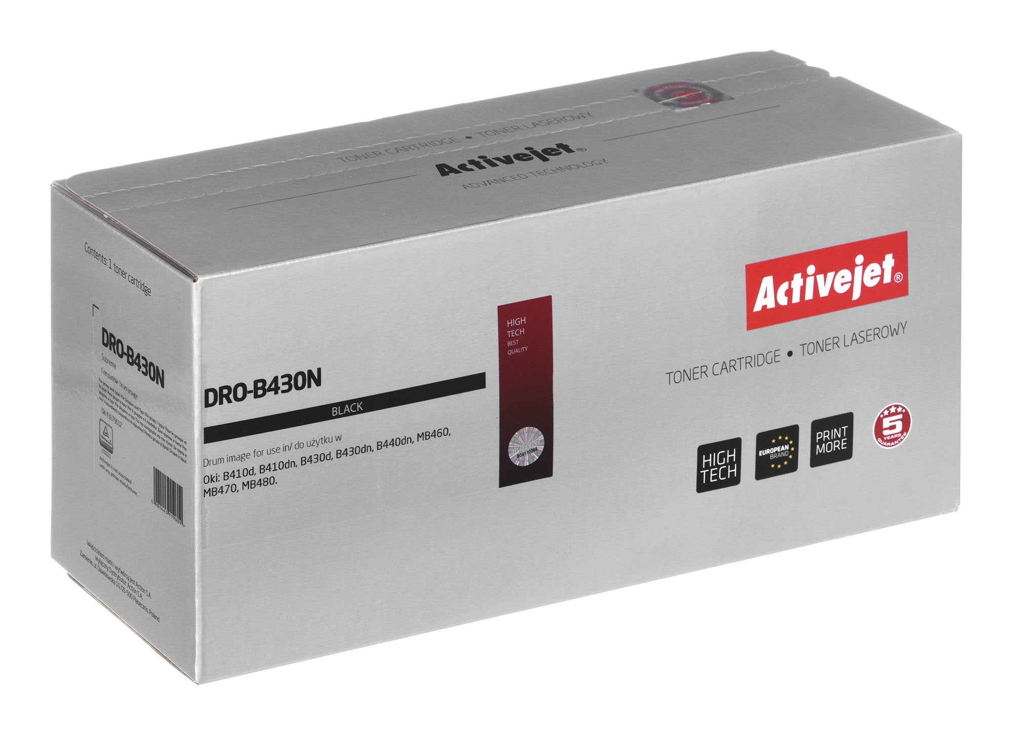 EAN 5901443119609 - Activejet DRO-B430AN Printer OKI black Compatible 1 pieza(s) imagen 2