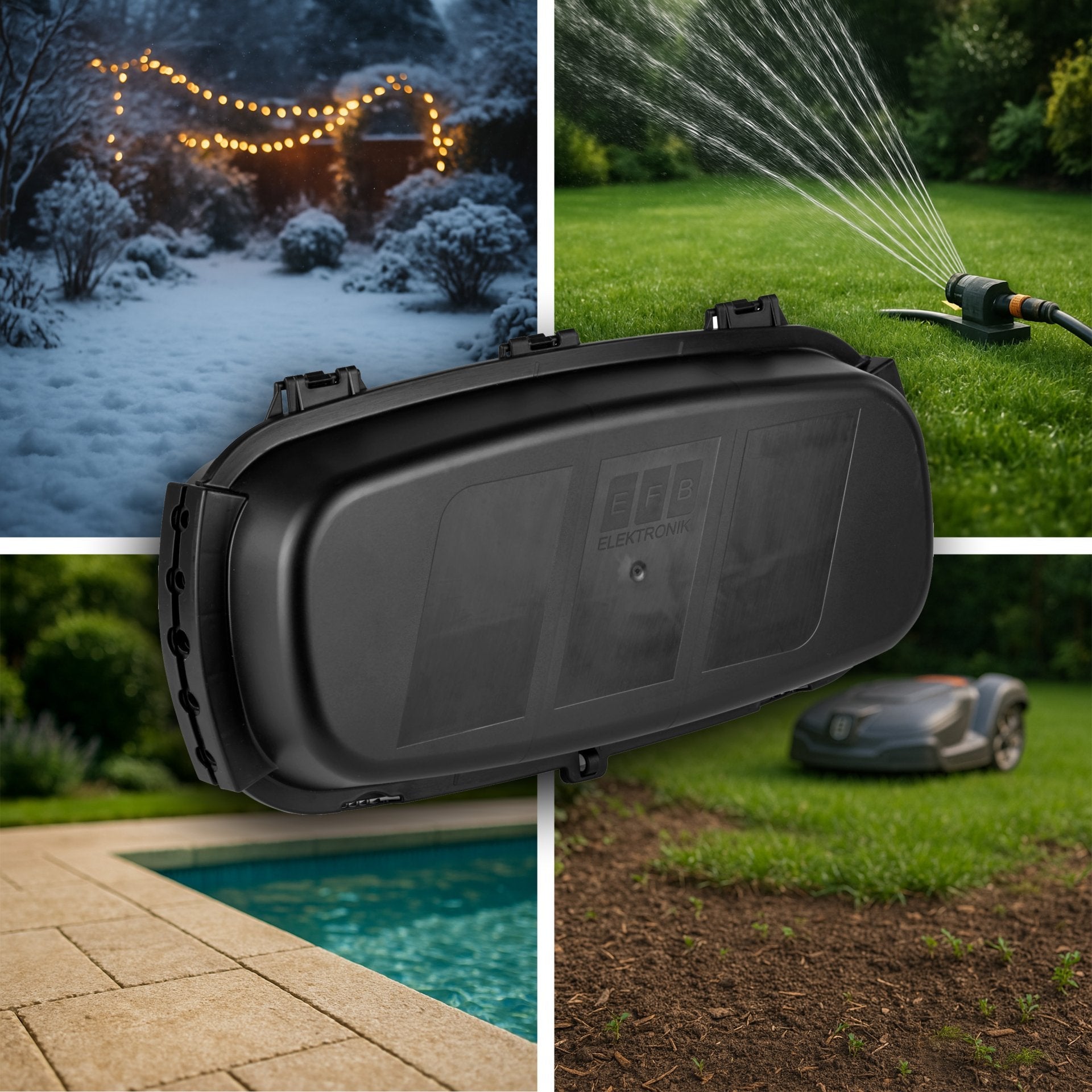 Efb Outdoor-Box Ip54 Klappbar Negro 32x22x13cm