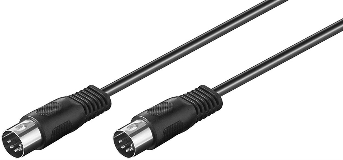 Goobay 50020 Cable De Audio 1,5 M Din (5-Pin) Negro