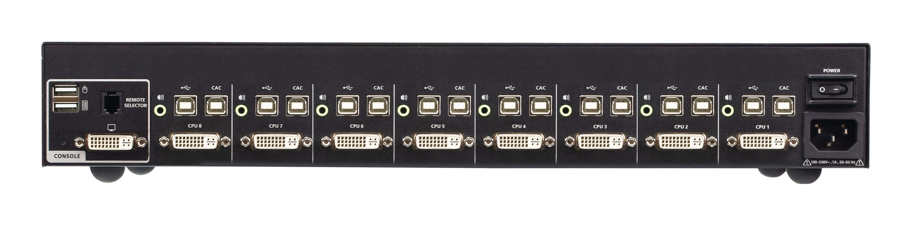 8-Port Usb - 4k Dvi Secure Kvm Switch With Card Reader (Psd Pp V4.0 Compliant)