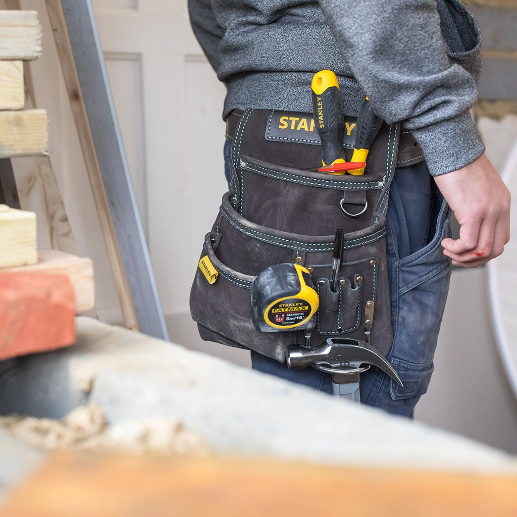 Stanley Werkzeug- U. Hammer- Tasche Aus Leder