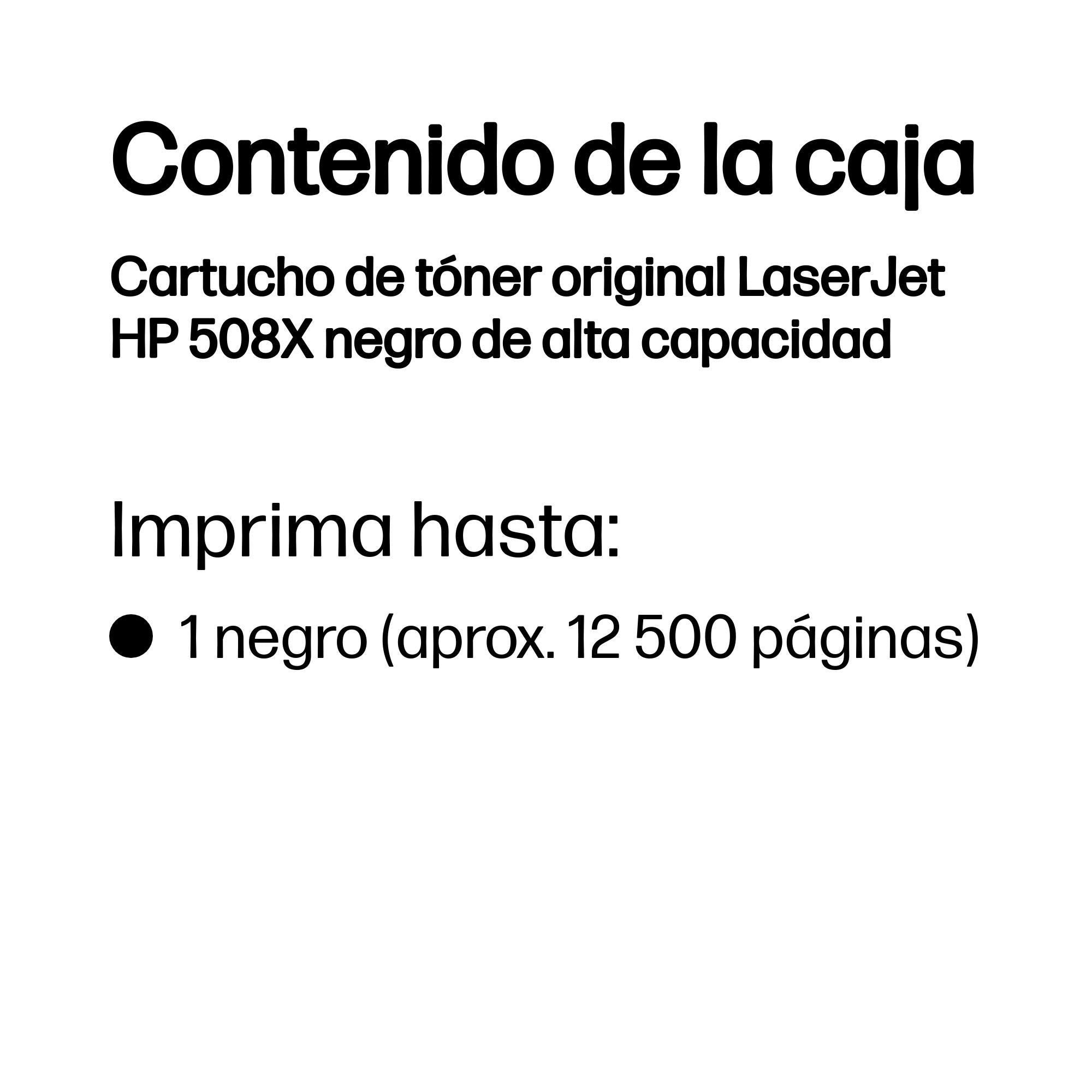 EAN 0888793237601 - HP 508X High Yield Black Original LaserJet Toner Cartridge cartucho de tóner 1 pieza(s) imagen 3
