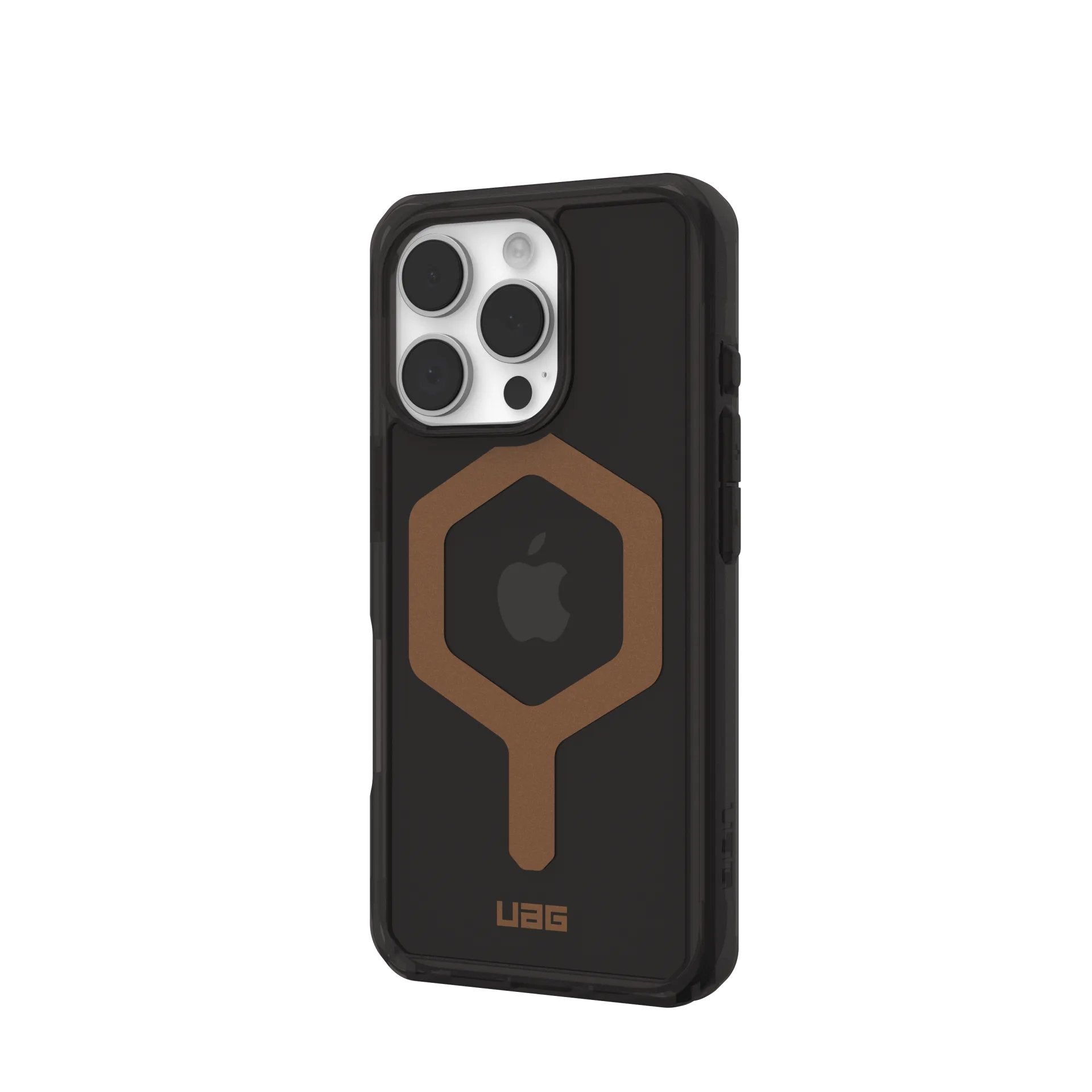 Funda Urban Armor Gear Plyo Para Phone 16 Pro(6.3") Negro, Bronce