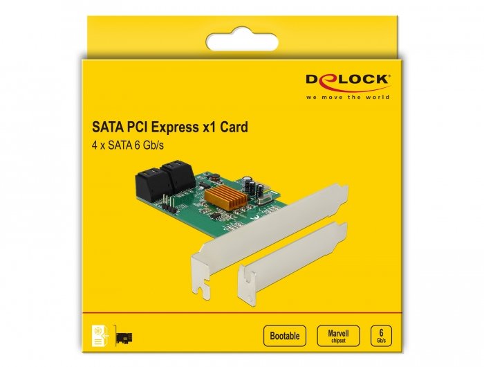 Delock 90382 Tarjeta 4 Puertos Sata Pci Express