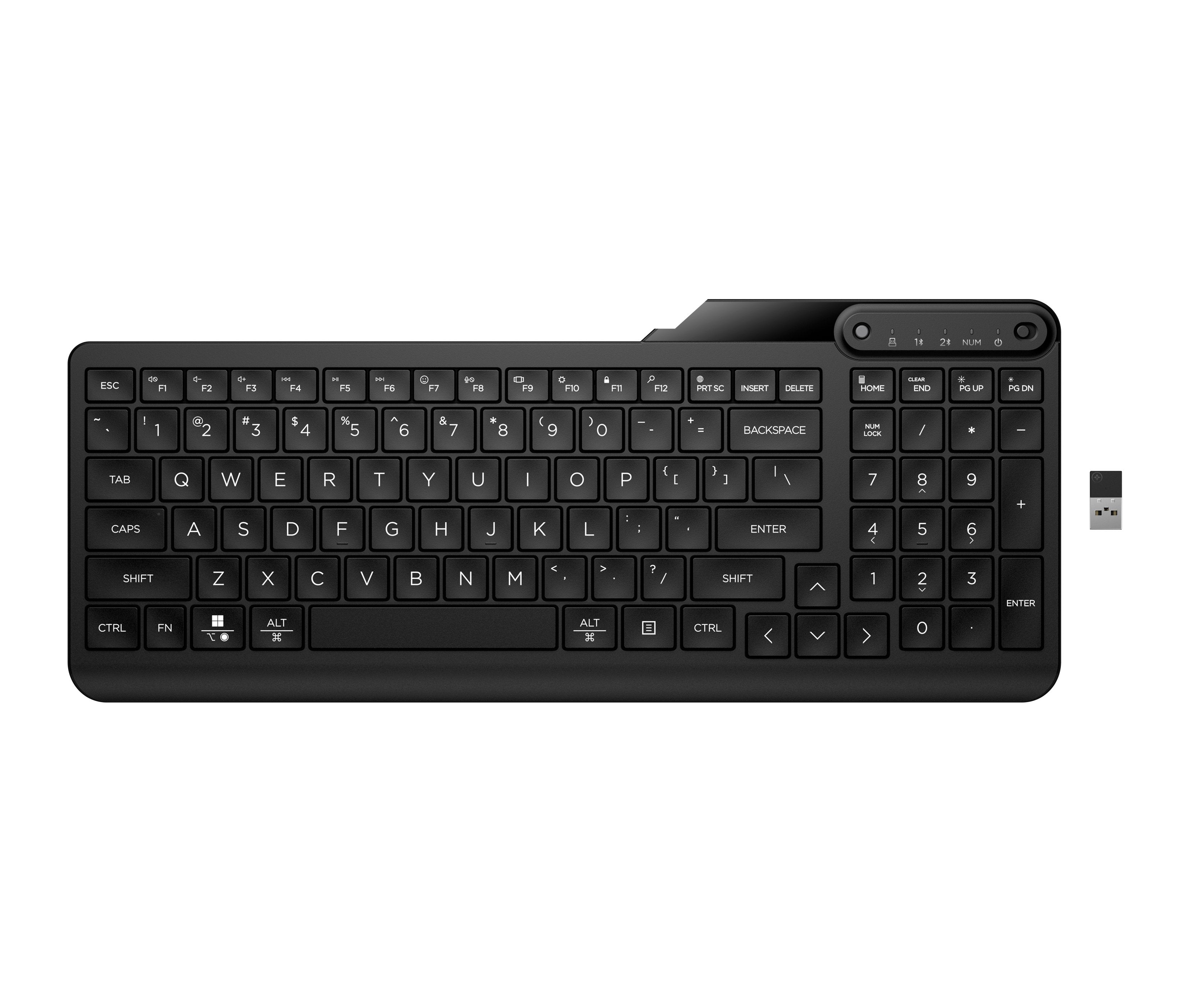 EAN 0197192767733 - HP 475 Dual-Mode Wireless Keyboard teclado Universal Bluetooth Negro imagen 1