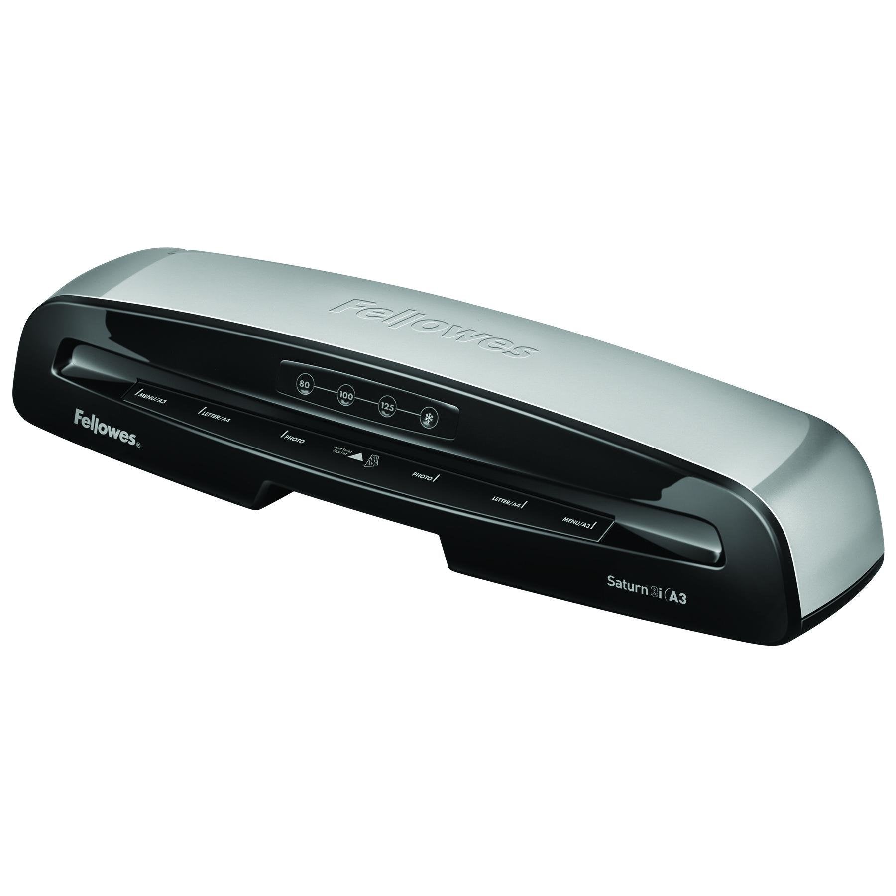 EAN 0043859679980 - Fellowes Saturn 3i Plastificadora en frío/caliente 300 mm/min Negro, Plata imagen 3