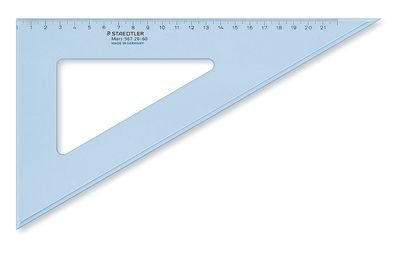 Staedtler Mars 567 Regla De Escritorio 260 Mm Plástico Azul, Transparente 1 Pieza(S)