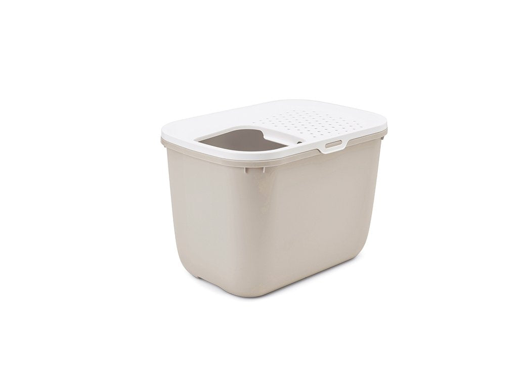 EAN 5411388201814 - Savic Hop in Gato Caja de arena con entrada superior Beige, Blanco imagen 1