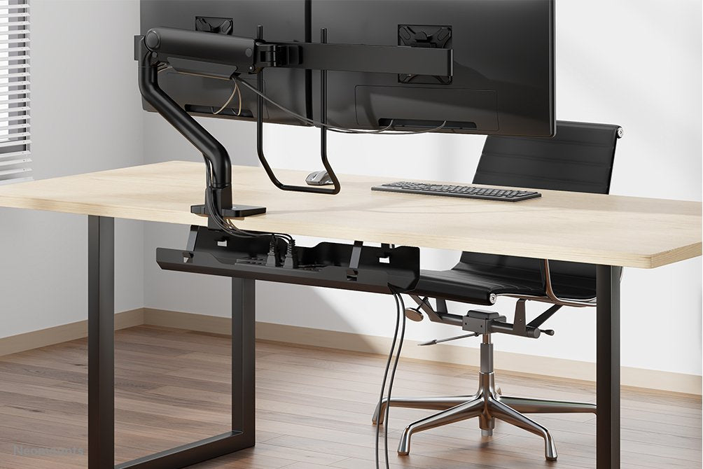 Neomounts Cableaufbewahrung -5kg Schraubbefestigung Universal Negro