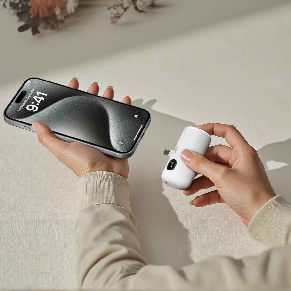 4smarts Powerbank Picofold 5000mah 22.5w, Blanco