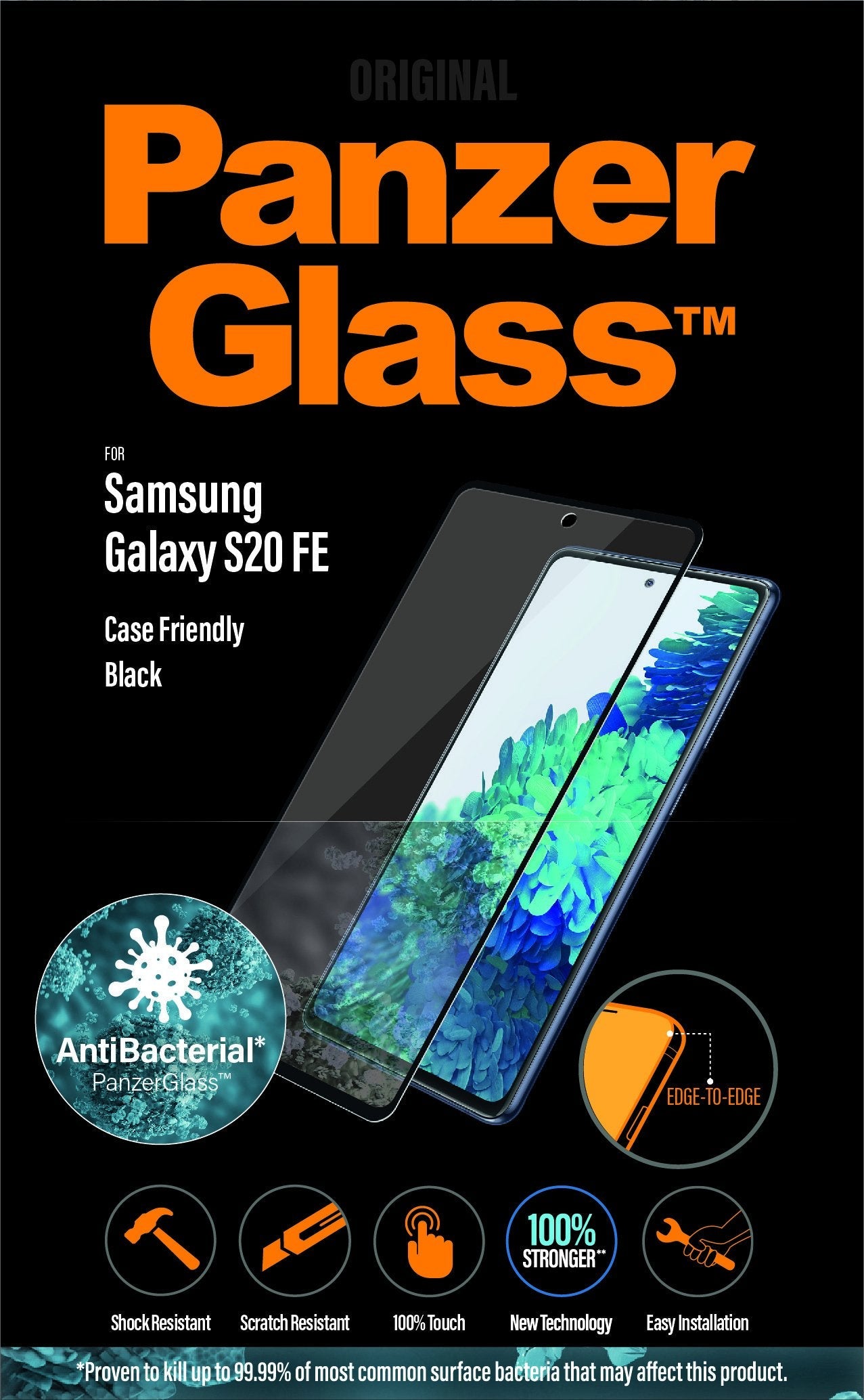 Panzerglass Samsung Galaxy S20 Fe Edge-To-Edge Anti-Bacterial