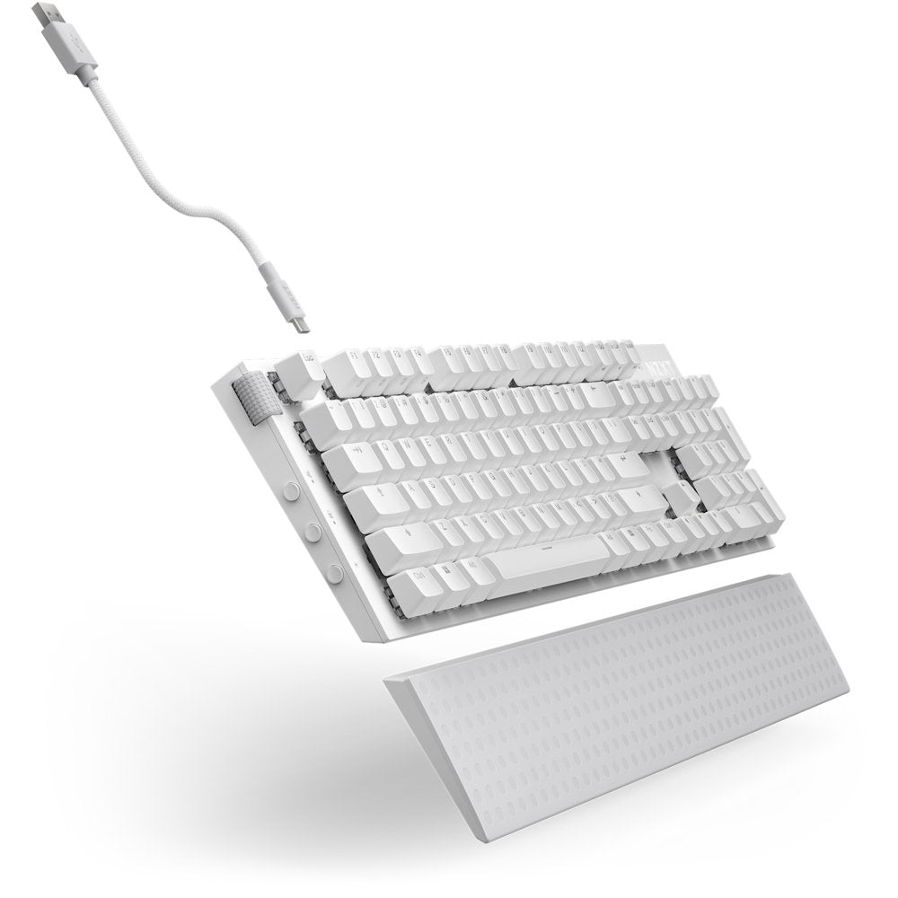 Nzxt Función 2, Teclado De Juegos White, De-Layout, Nzxt Optical Kb-001nw-De