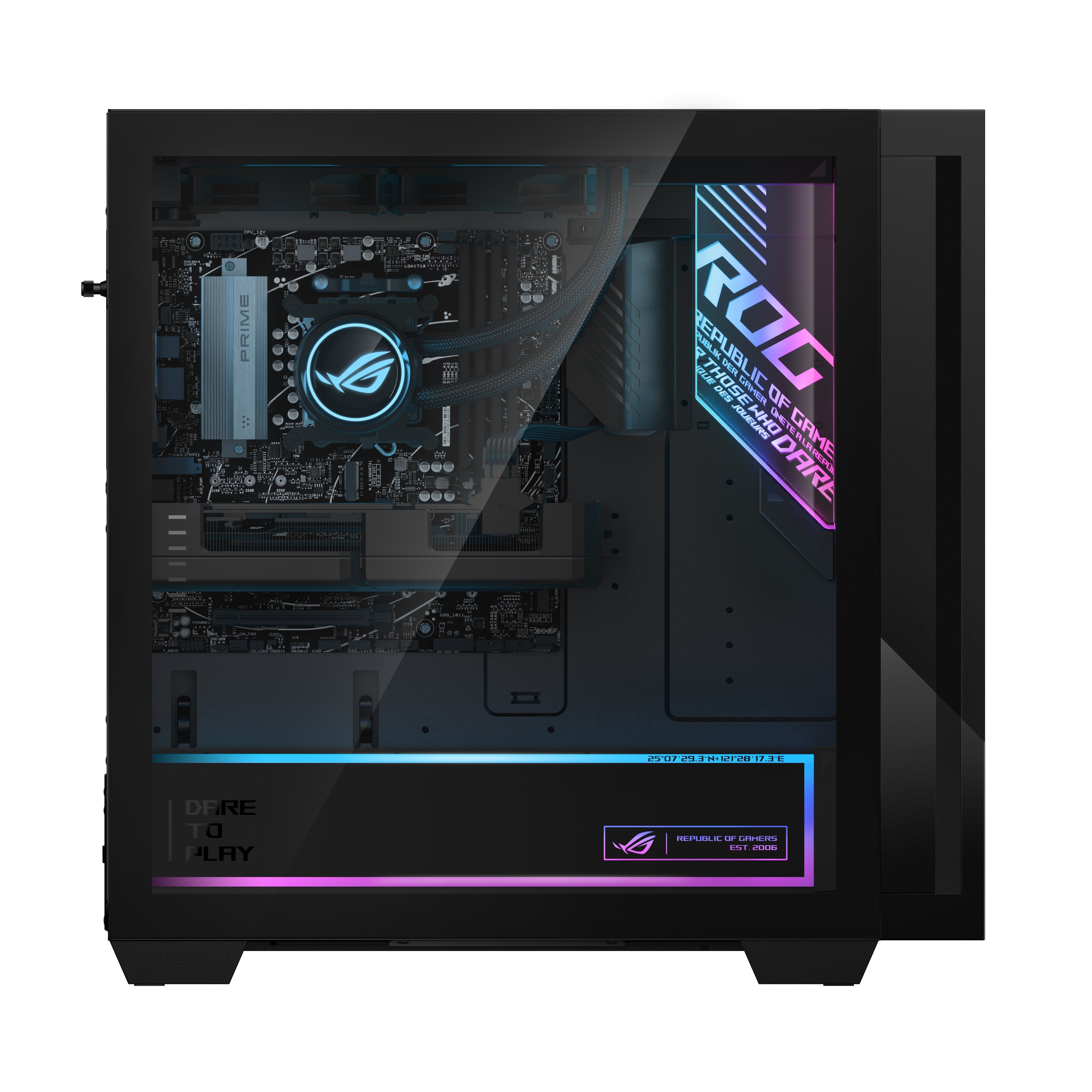 Asus Rog G700 Gm700tz-R9800x0370 - Sobremesa Gaming De (Amd Ryzen 7 9800x3d, 32gb Ram, 1tb Ssd, Nvidia Rtx 5070 12gb, Sin Sistema Operativo) Negro