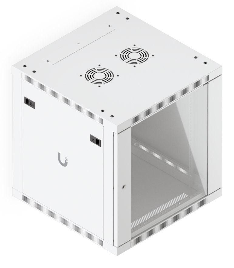 Fully Assembled Wall-Mount Rack With Built-In Fans And Uacc-Rack-12u-Wall-600-G
