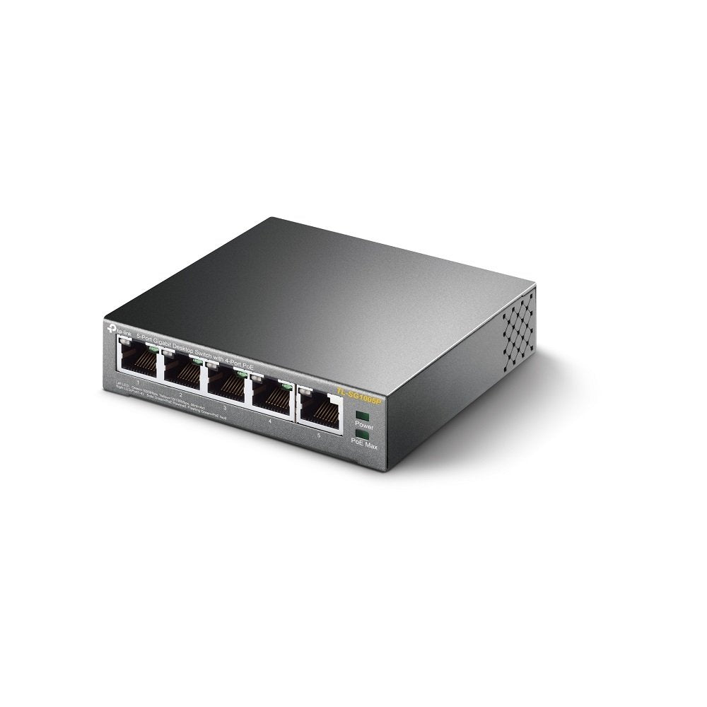 EAN 6935364083212 - TP-Link TL-SG1005P No administrado Gigabit Ethernet (10/100/1000) Energía sobre Ethernet (PoE) Negro imagen 4