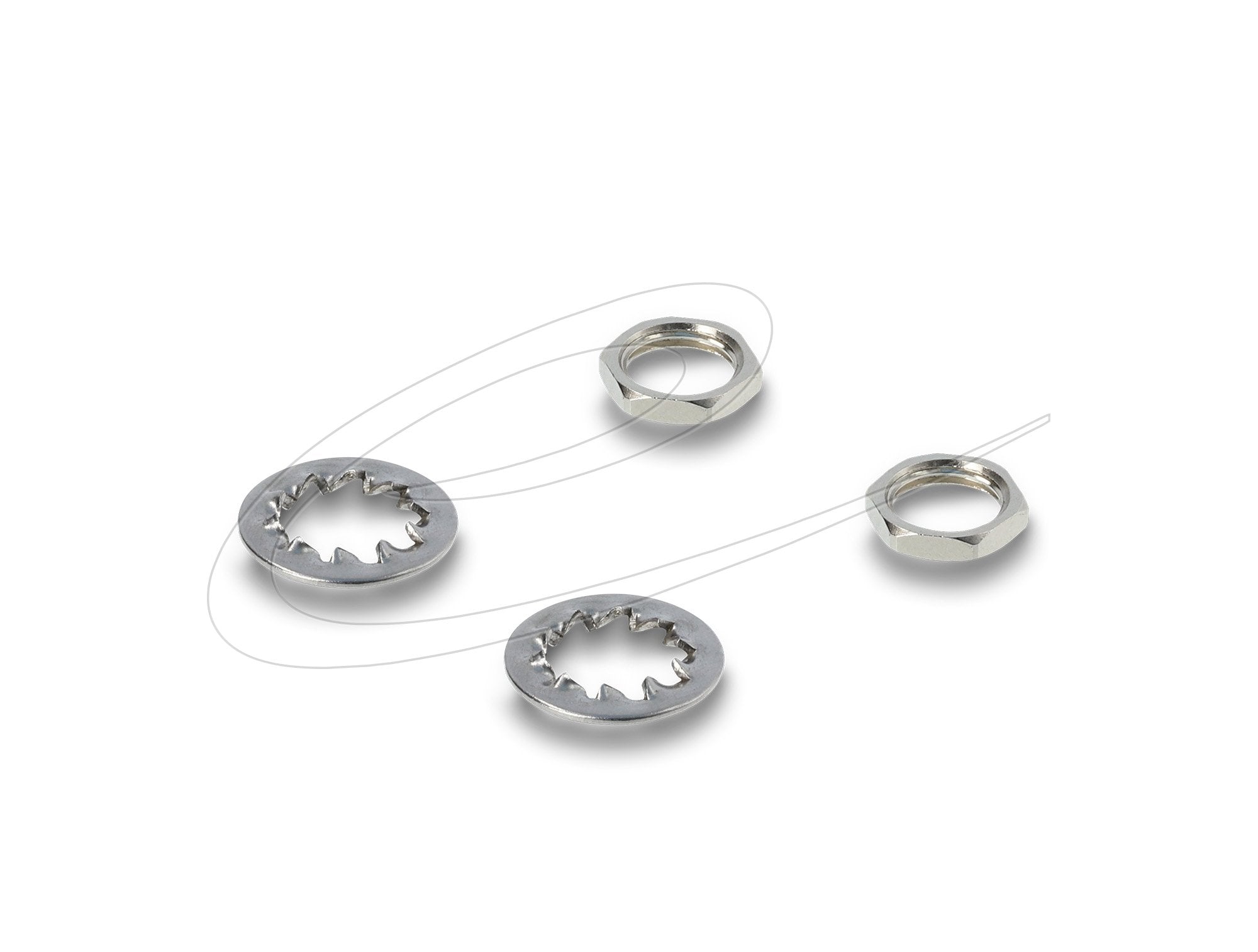 Delock Hohlmacho Adaptador Dc 5,5 X 2,1 Mm Hembra Auf Hembra Con Gewinde Gewinke
