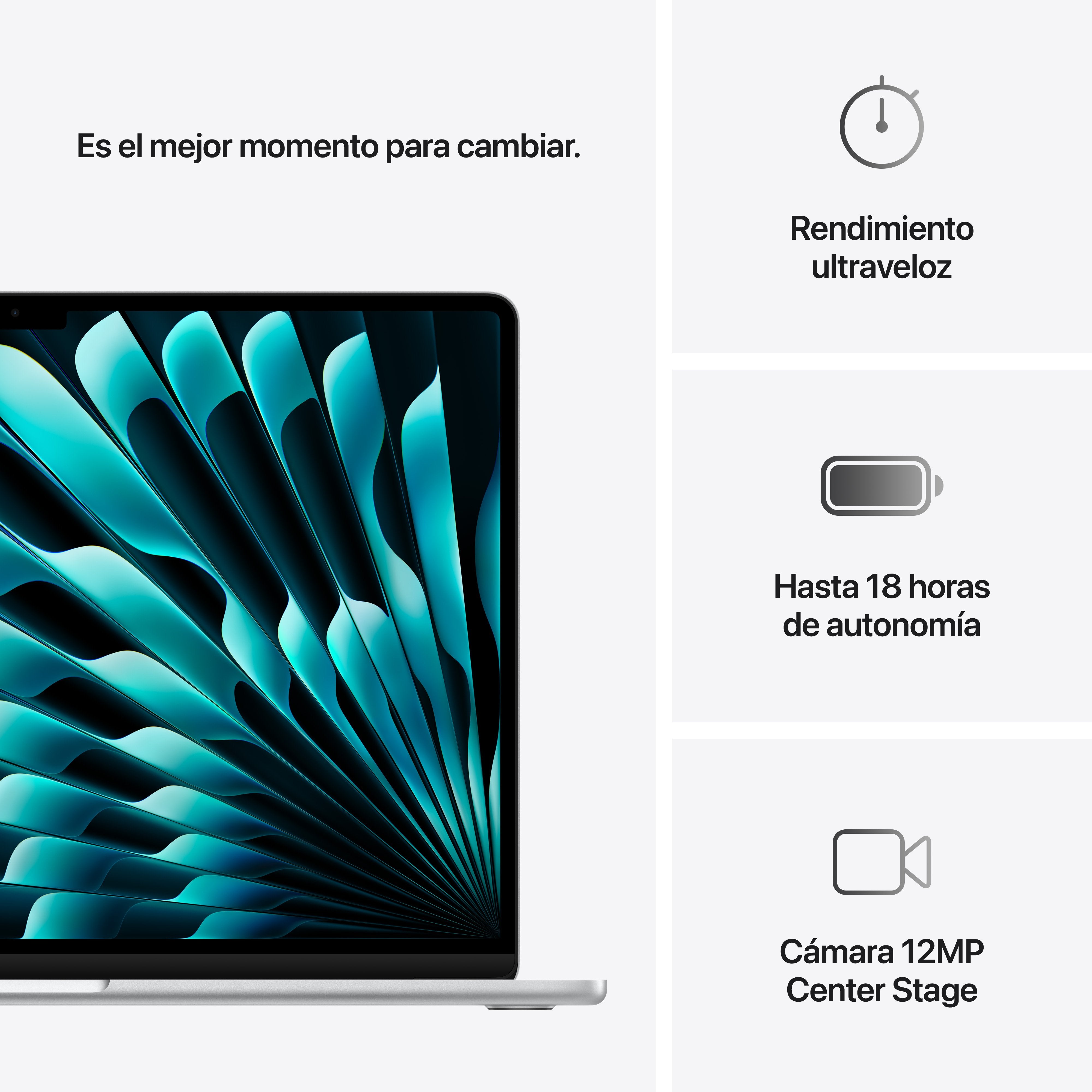 EAN 0195949891908 - Apple MacBook Air Apple M M4 Portátil 38,9 cm (15.3") 24 GB 512 GB SSD Wi-Fi 6E (802.11ax) macOS Sequoia imagen 10