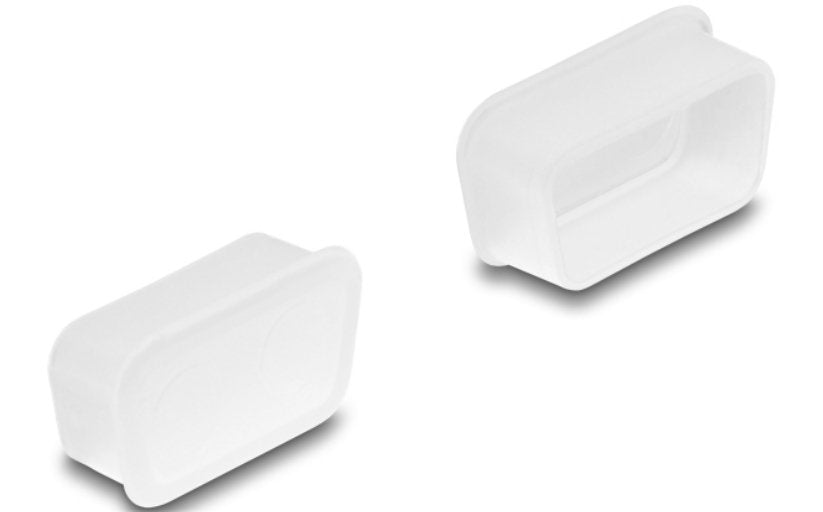 Delock 67121 Cubierta Protectora Para D-Sub 9 / D-Sub 15 Vga Hembra 2 Piezas En Transparente