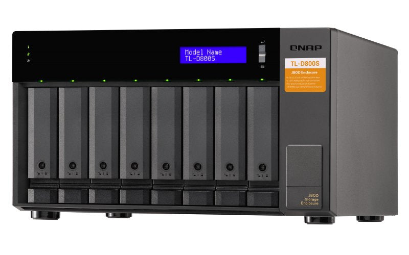 Qnap Unidad De Expansion Nas Tl-D800s 8x 2.5/3.5" Sata, 2x Sff-8088, 188.2x329.3x279.6 Mm