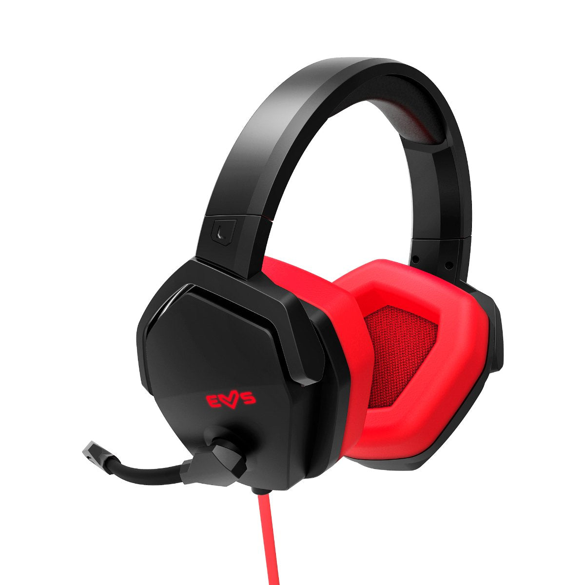 Auricular + Mic Energy Gaming Esg 4 Surround 7.1 Usb Black/Red
