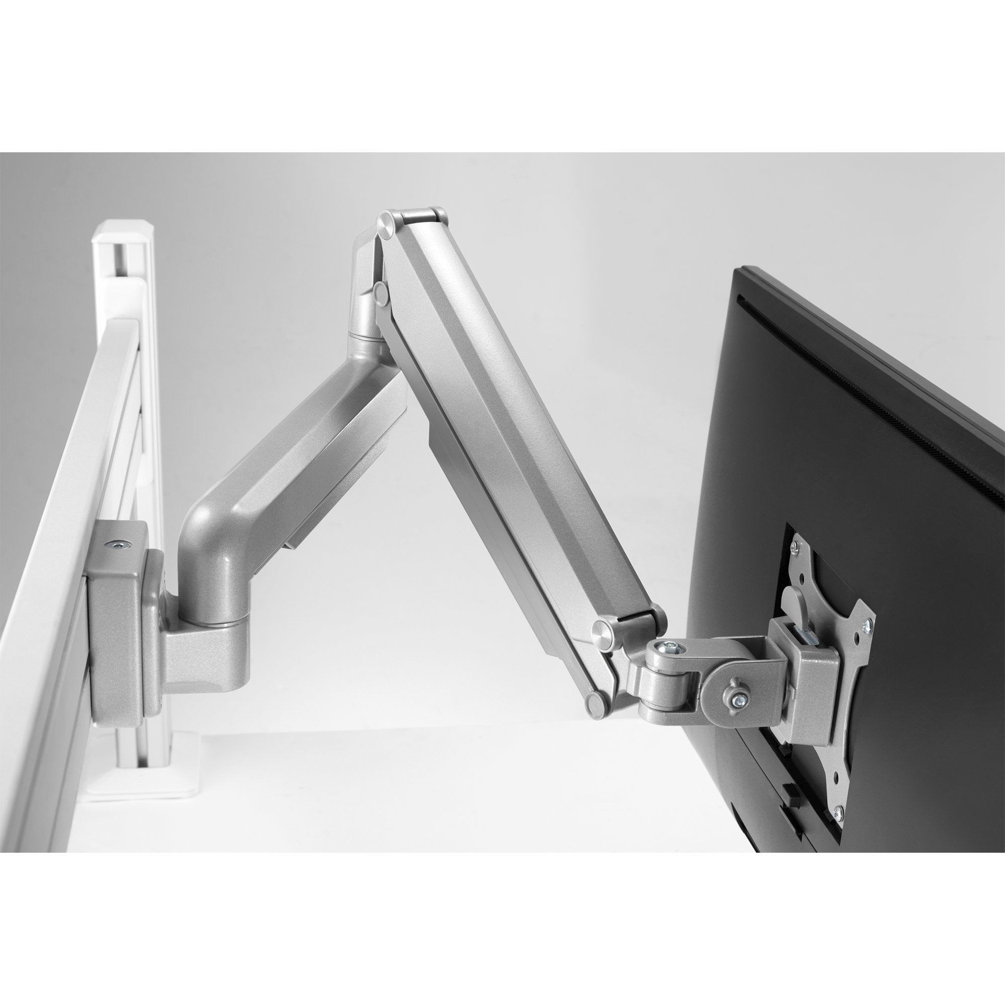 Inline® Slatwall Lifter Monitor Holder, Silver