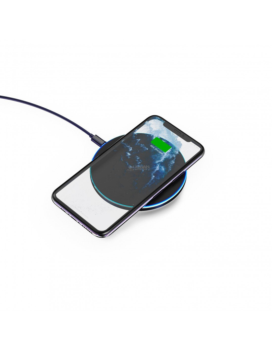 EAN 3760170880792 - Urban Factory Powee Smartphone Negro, Azul USB Cargador inalámbrico Interior imagen 1