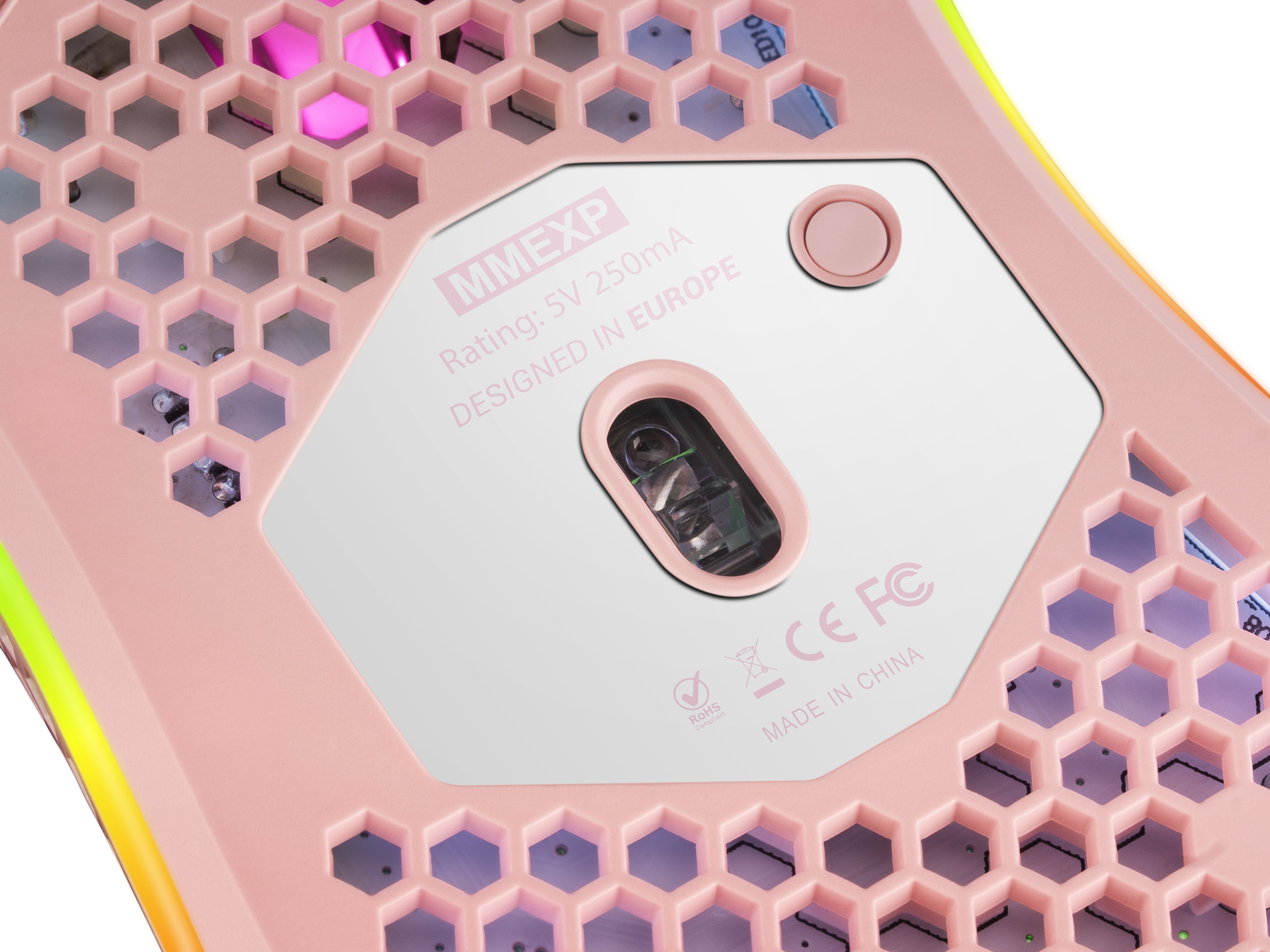 Raton Optico Mmex Rgb Pink Mars Gaming 32000dpi/Rgb Chroma/7 Botones/Software