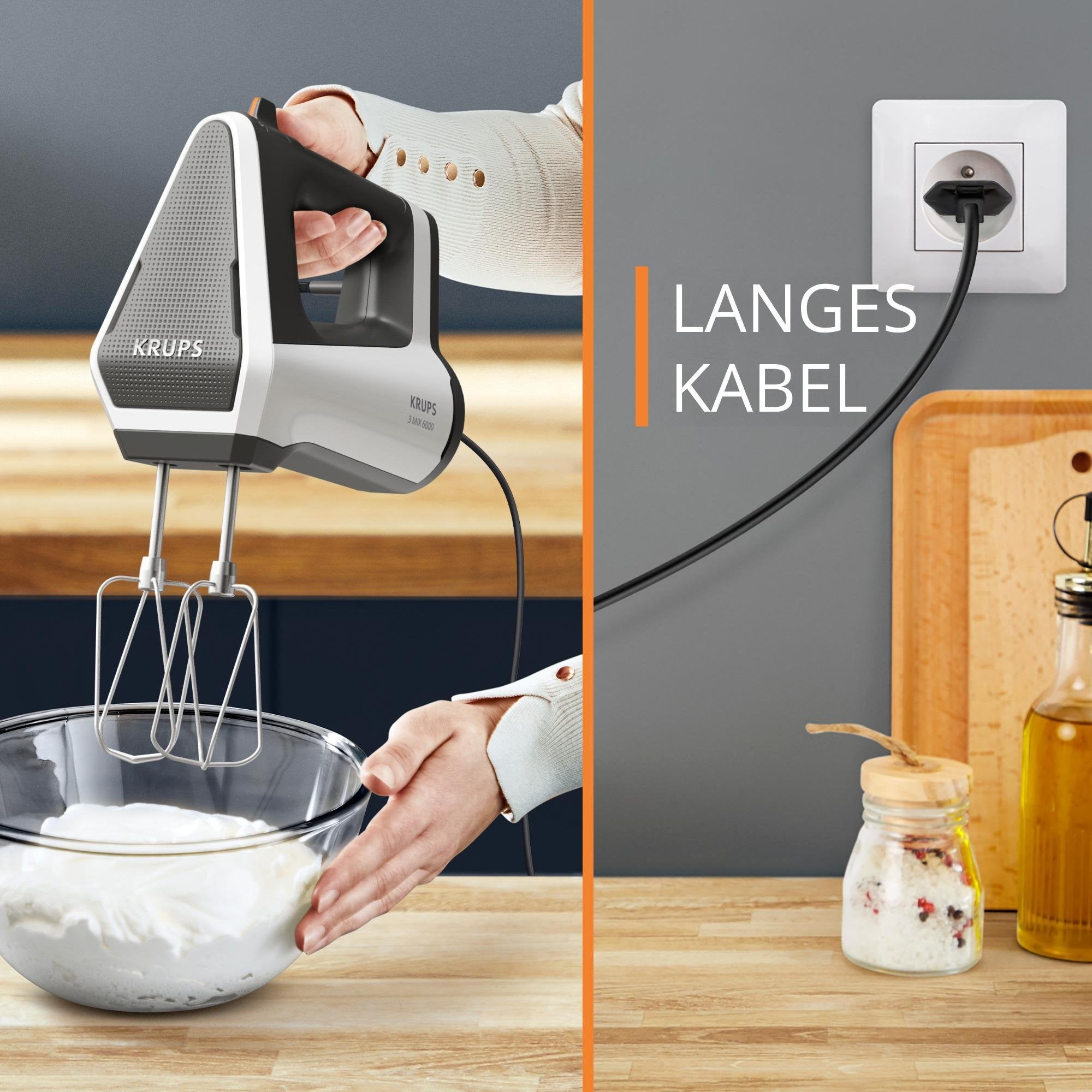 EAN 3016667290859 - Krups 3MIX 6000 Batidora de mano 600 W Gris, Blanco imagen 5
