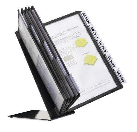 Simema De Paneles Expositores De Mesa Durable Variotable10 Paneles Expositores Negro
