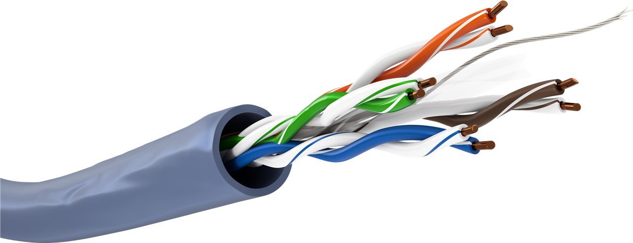 Bobina Cat 6a U-Utp 50m Flexible Azul Awg23/1 Eca