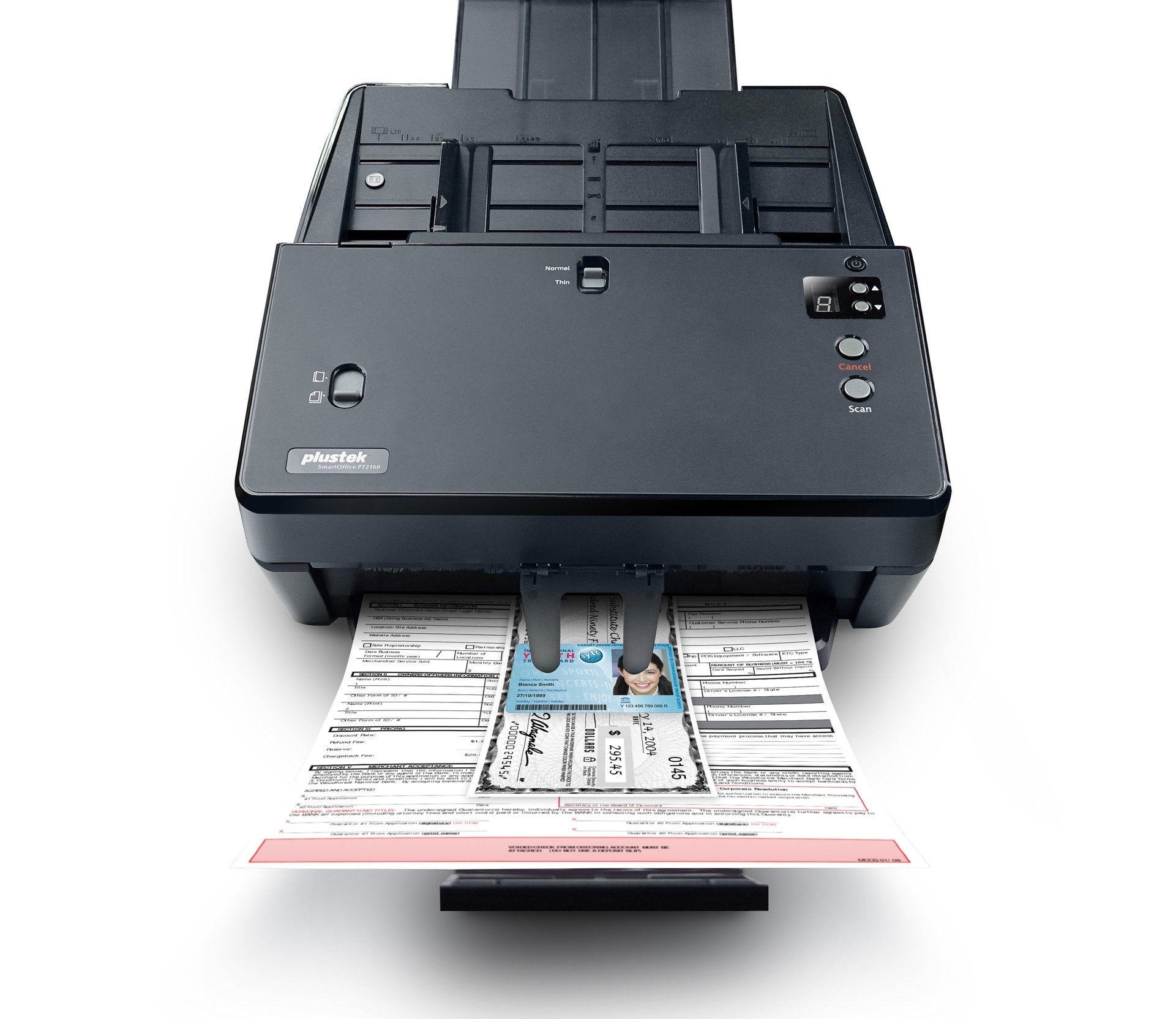 EAN 4042485718878 - Plustek SmartOffice PT2160 Escáner con alimentador automático de documentos (ADF) 600 x 600 DPI A3 Negro imagen 8