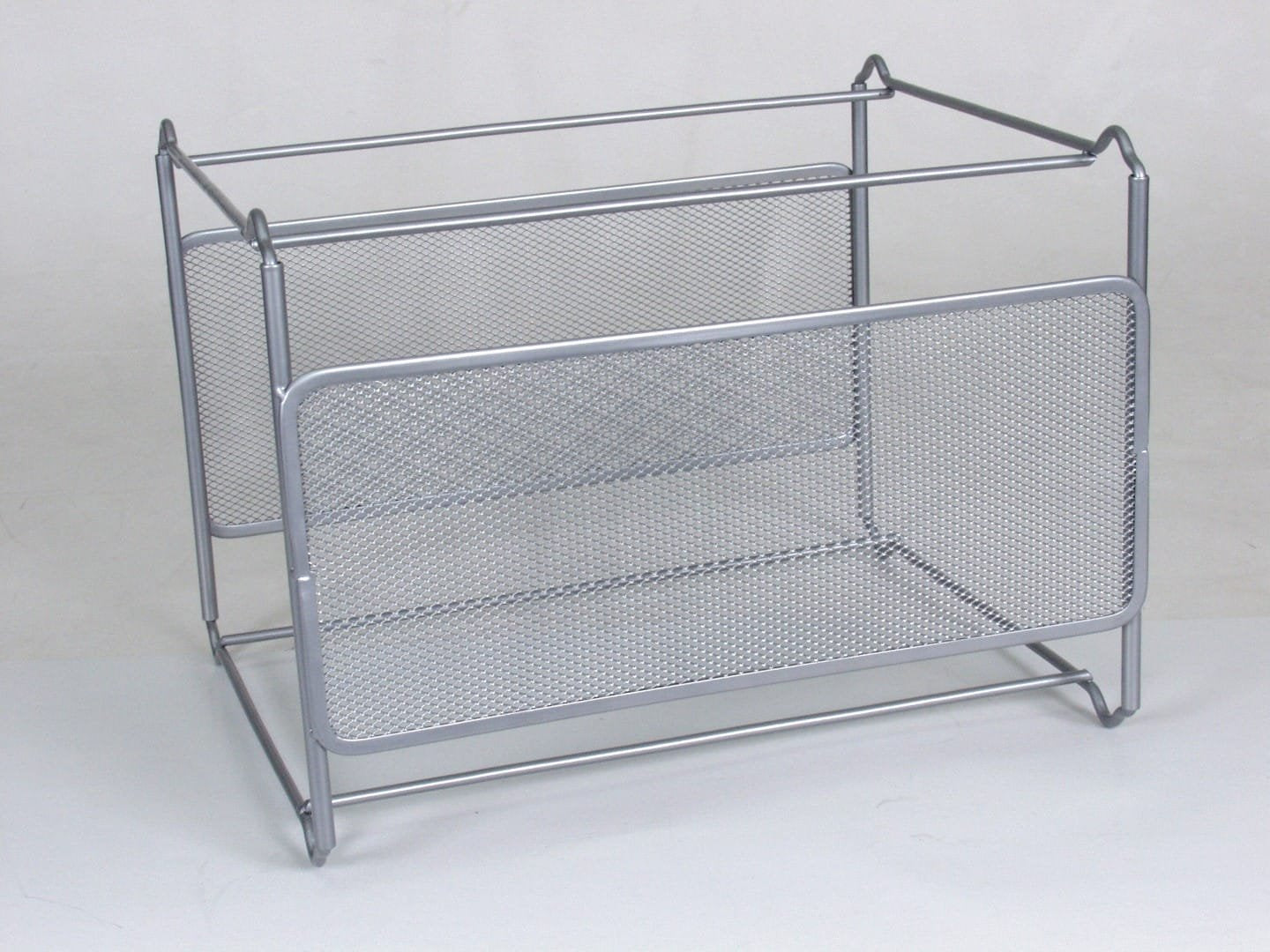 Soporte Para Carpetas Colgante Q-Connect Kf00832 Rejilla Plata Metalico -335x285x250 -Para Carpetas Din A4