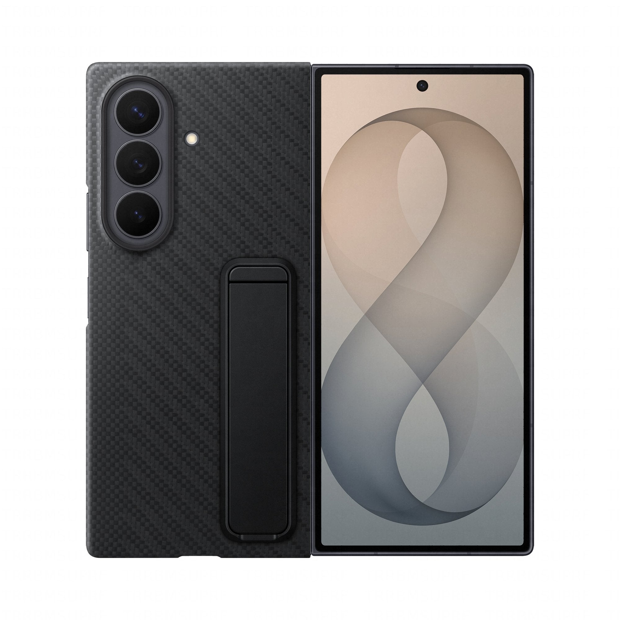 Samsung Carbon Standing Case Fr Galaxy Fold8 Ultra Black