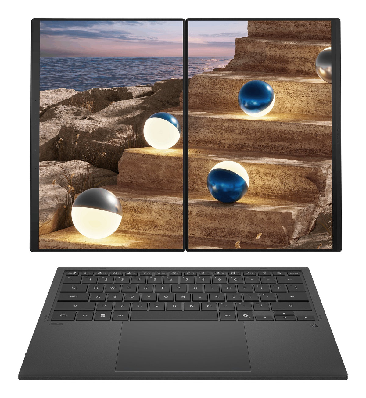 Portátil Convertible Asus Zenbook Duo Oled Ux8407aa-Sn504w Intel Core Ultra 9-386h 32gb 1tb Ssd 14' Táctil Win11