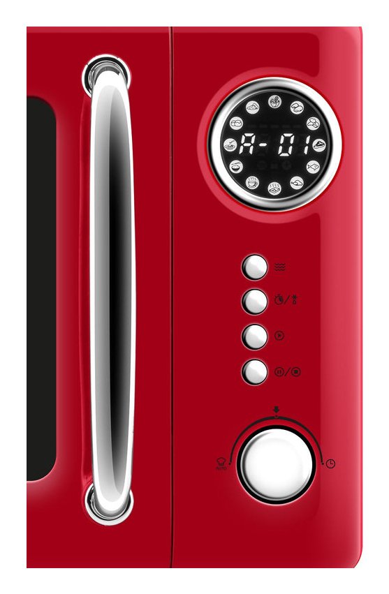 Horno Microondas Storio Eta321090030, 20 L, 700 W, 5 Programas, Rojo.