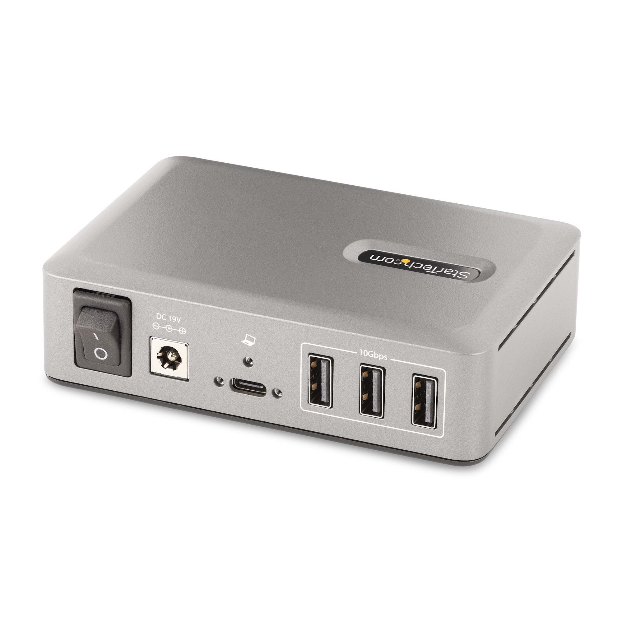 Startech Hub Usb-C De 10 Puertos - 8x Usb-A/2x Usb-C - Con Fuente De 65w - Usb 3.1 10gbps Certificación Usb-If