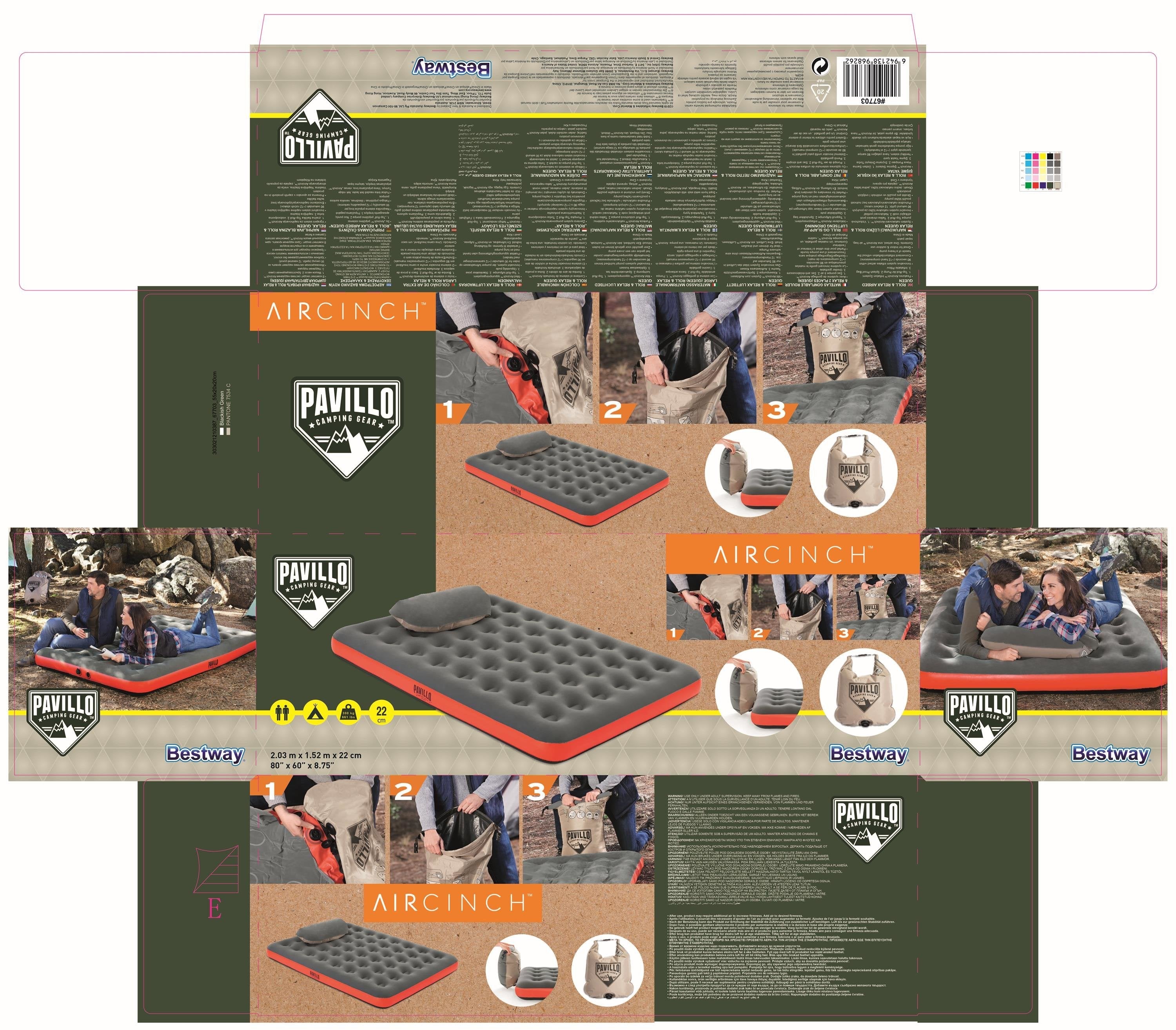 EAN 6941607344019 - Bestway 67703 colchón hinchable Colchón individual Negro, Rojo Unisex imagen 8