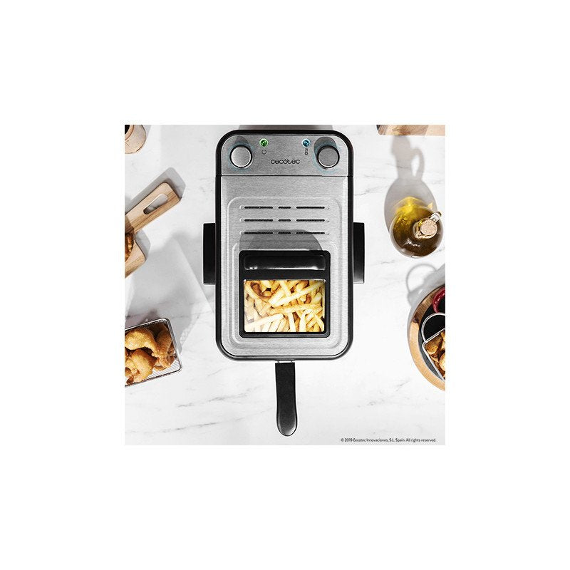 EAN 8435484030717 - Cecotec CleanFry Infinity 3000 Sencillo 3 L Independiente 2400 W Freidora Acero inoxidable imagen 8