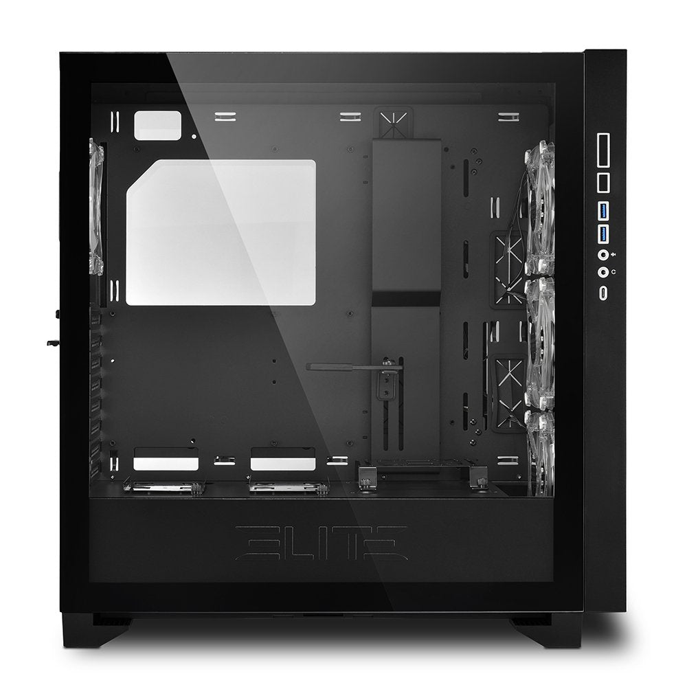 Caja Pc Sharkoon Elite Shark Ca300t Atx 2xusb3.0 Sin Fuente Negro