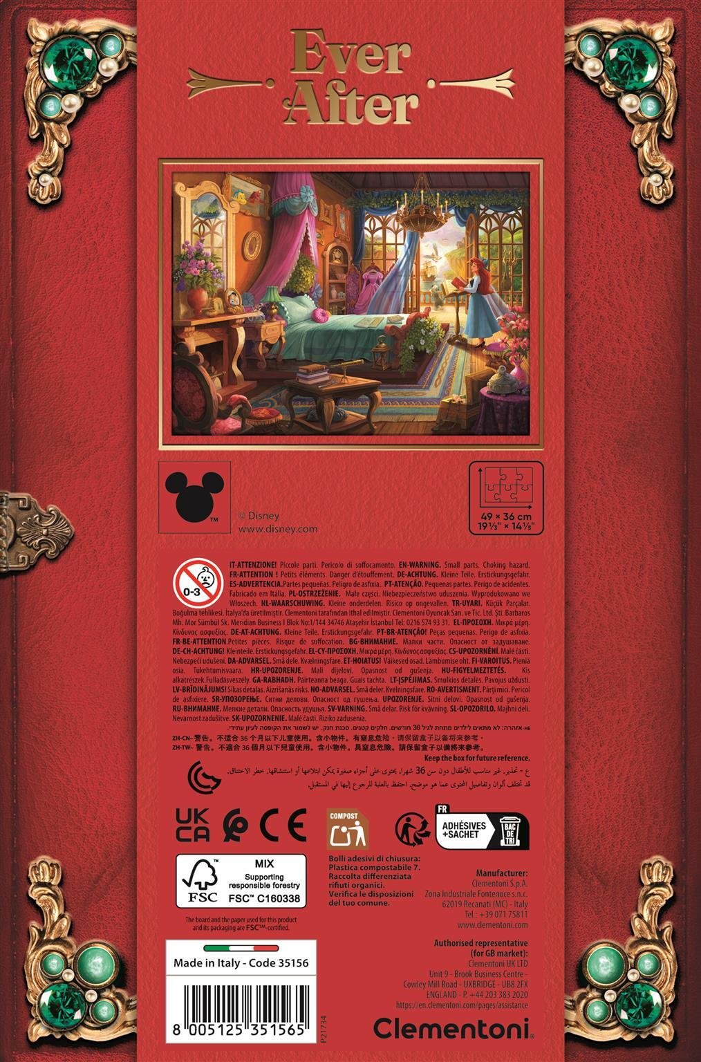 Puzzle Ariel La Sirenita Disney 500pzs
