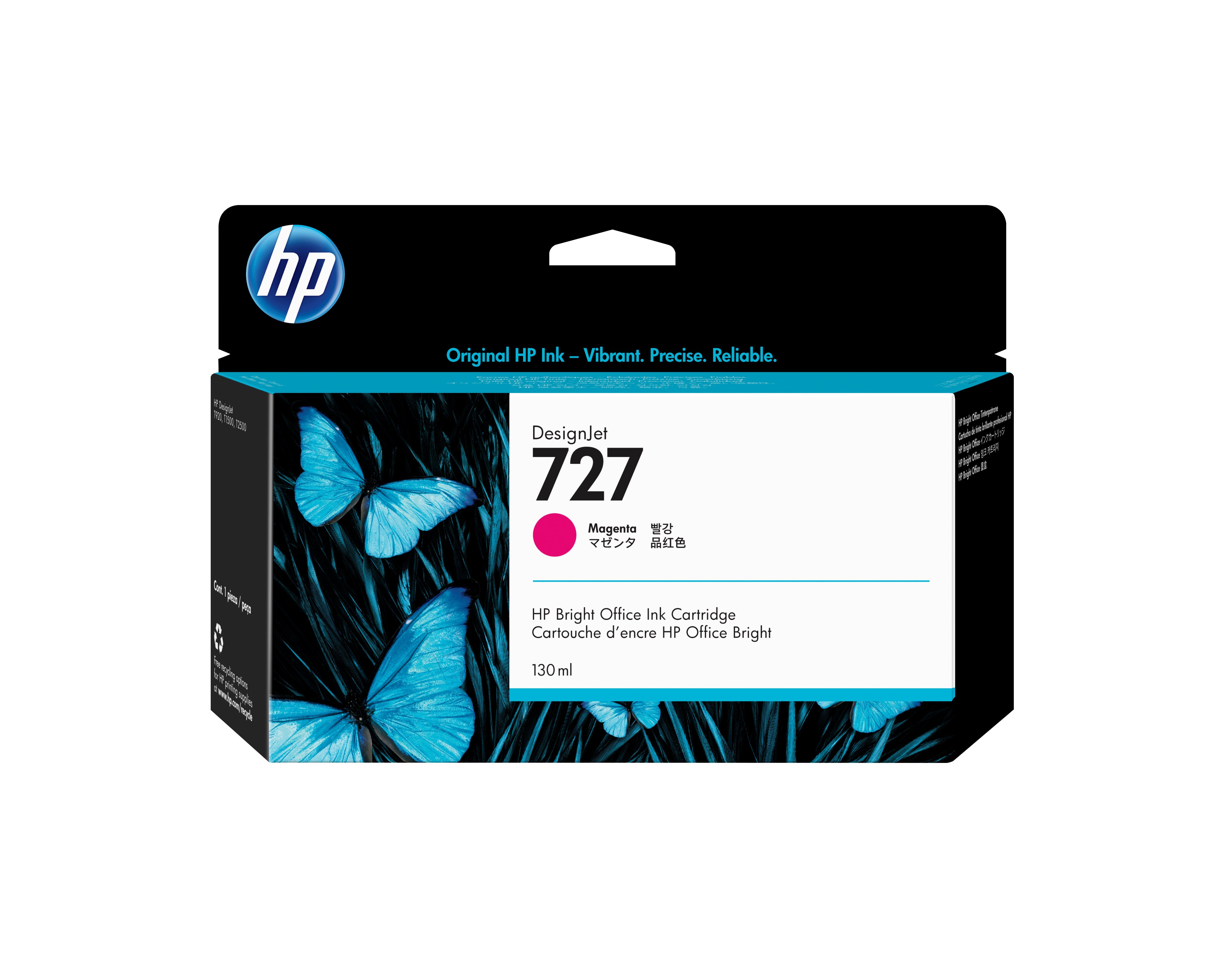 EAN 0887111963758 - HP 727 130-ml Magenta DesignJet Ink Cartridge cabeza de impresora Inyección de tinta térmica imagen 1