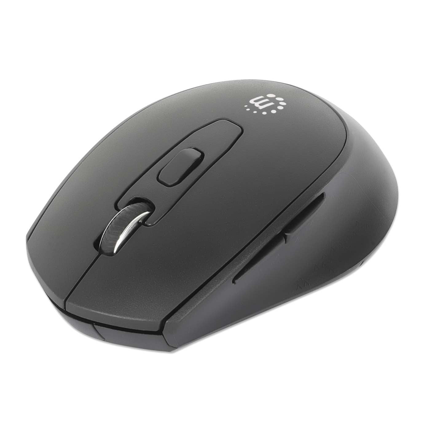 EAN 0766623190343 - Manhattan 190343 ratón Universal Ambidextro RF inalámbrico Óptico 1600 DPI imagen 1