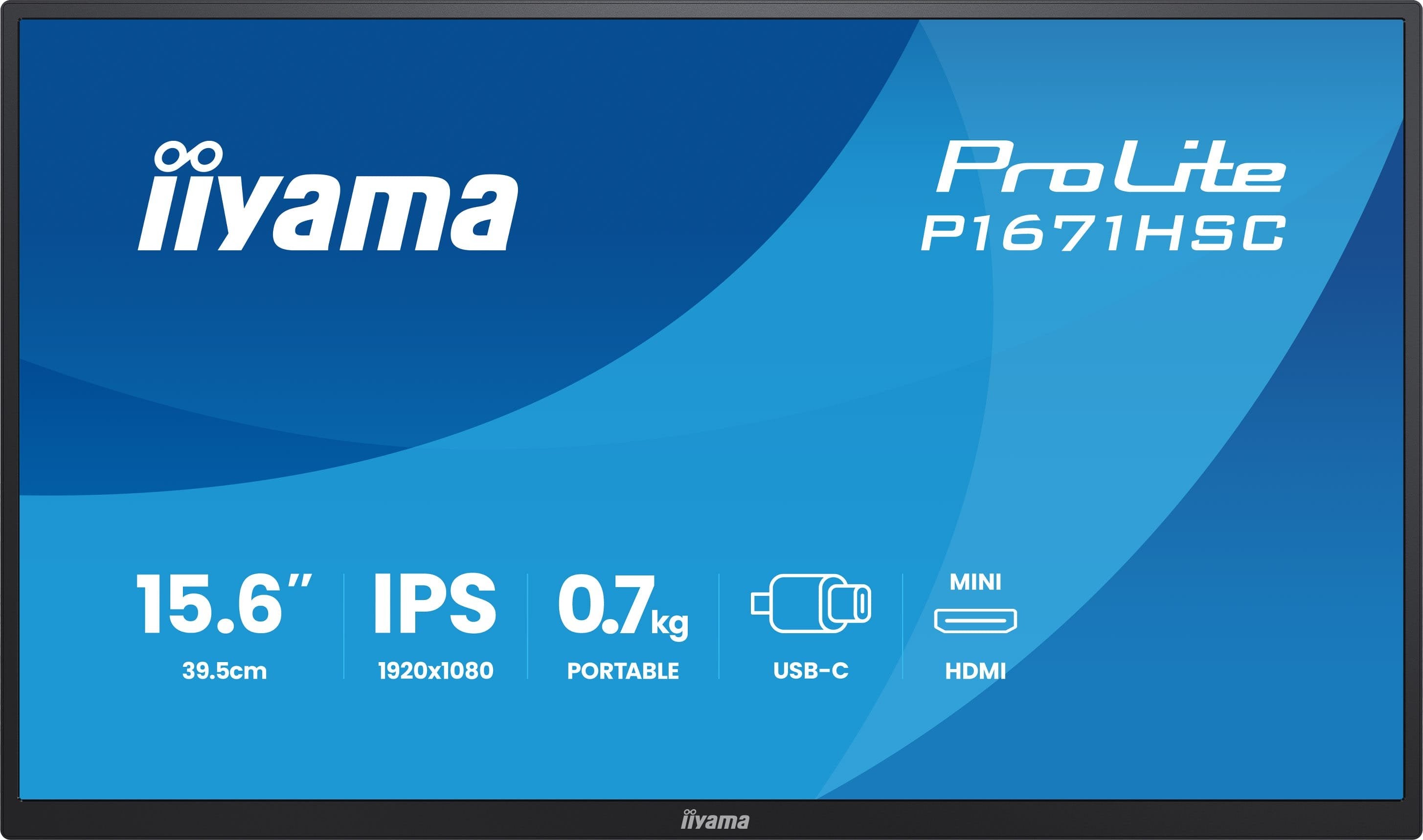 EAN 4948570126309 - iiyama ProLite P1671HSC-B1 pantalla para PC 39,6 cm (15.6") 1920 x 1080 Pixeles Full HD LED Negro imagen 2