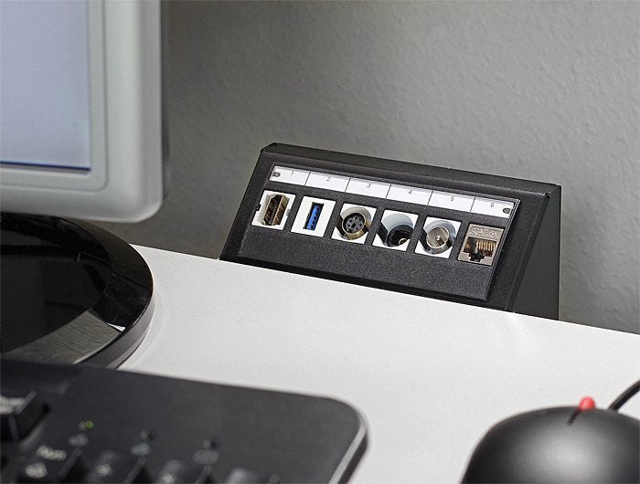 Soporte Rack Para Conectores Multimedia Tipo Panel Delock - Keystone