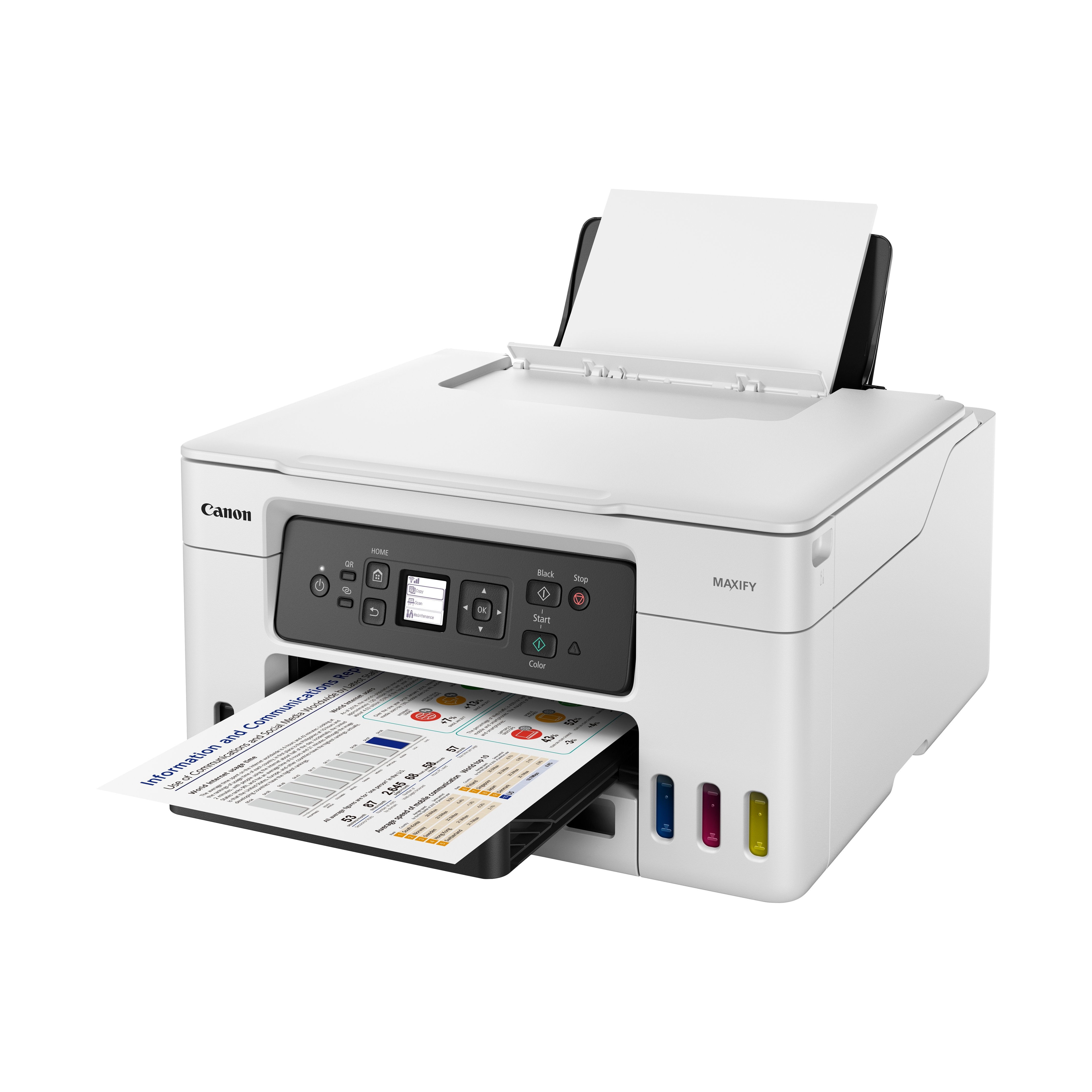 Multifunción Recargable Canon Maxify Gx3050 Megatank Wifi Dúplex Blanca