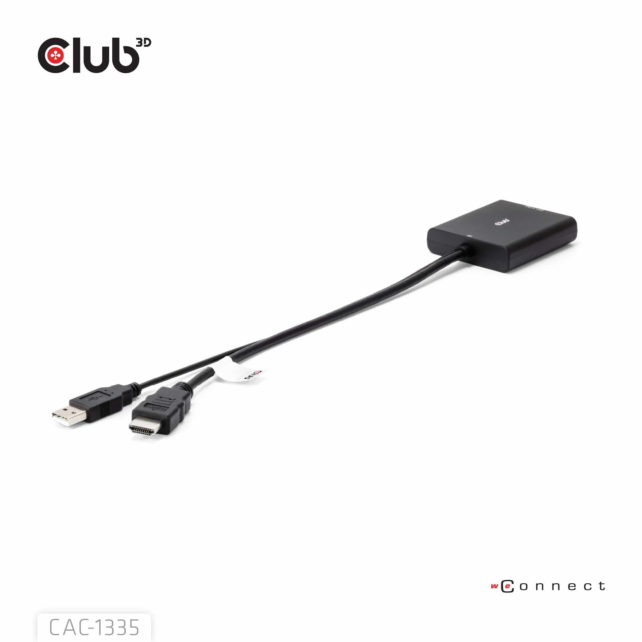 EAN 8719214472498 - CLUB3D CAC-1335 adaptador de cable de vídeo 1 m HDMI + USB DisplayPort imagen 25