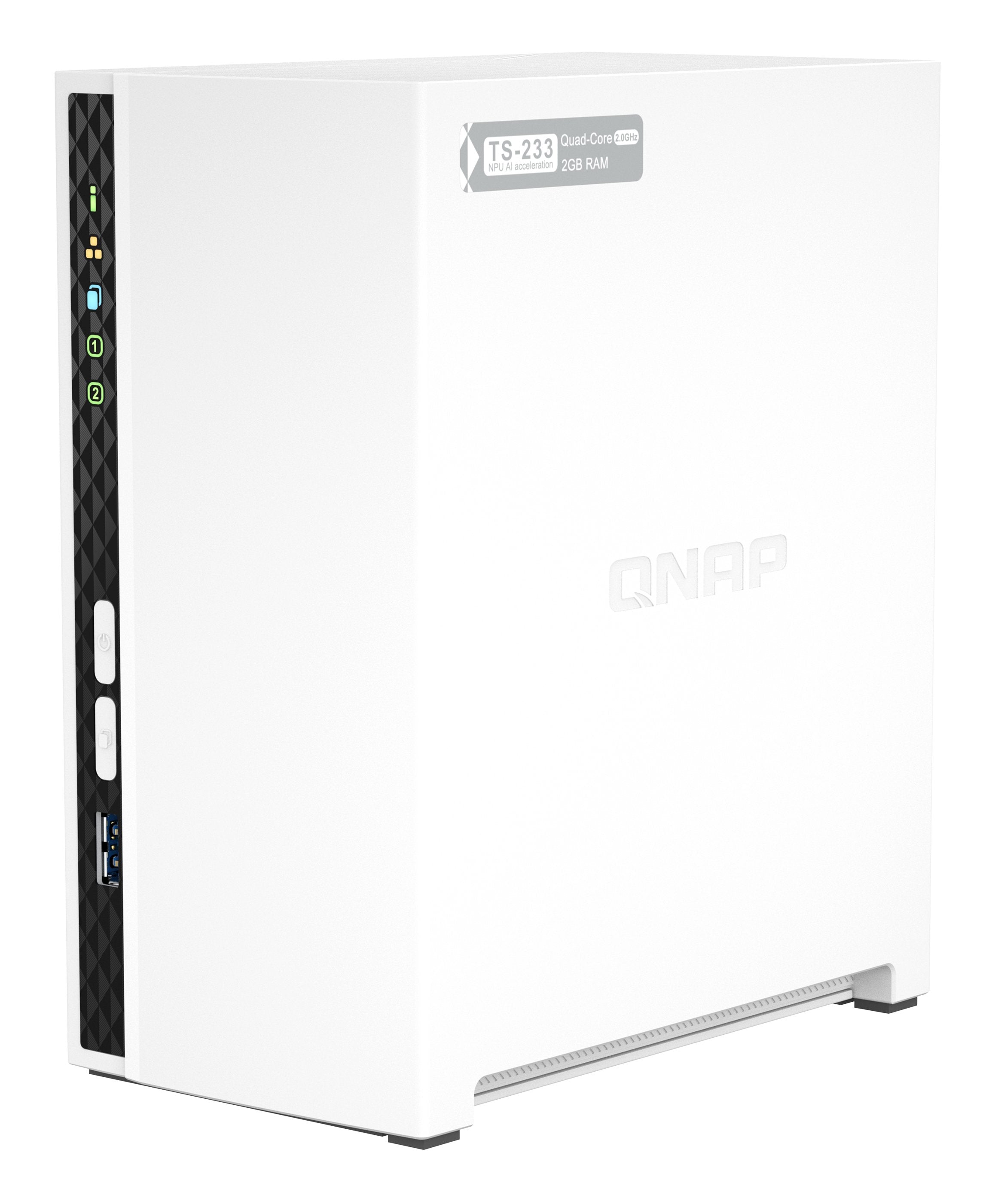 Nas Qnap Ts-233 2 Bahías 3.5'- 2.5' 2gb Ddr4 Formato Torre
