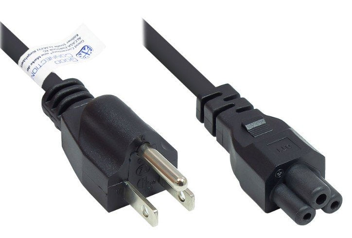 Good Connections Netzcable Usa An C5 Negro 1,8m